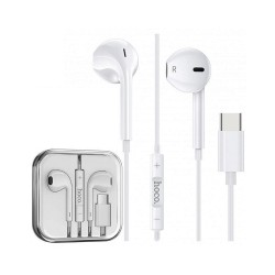 Auscultadores Hoco M80 Original Series com Microfone e Controle de Operação de Um Botão Tipo C Jeck 1,2 m Branco Auscultadores Hoco M80 Original Series com Microfone e Controle de Operação de Um Botão Tipo C Jeck 1,2 m Branco